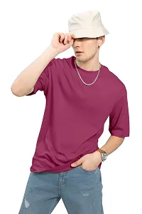 SkiTch Oversized Regular T-Shirt for Man Baggy Fit Comfortable Pure Blend Solid Tshirt Casual Half Sleeves Round Neck Plain Color Tshirts in Sizes (S,M,L,XL,XXL,3XL)-thumb1