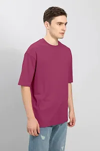 SkiTch Oversized Regular T-Shirt for Man Baggy Fit Comfortable Pure Blend Solid Tshirt Casual Half Sleeves Round Neck Plain Color Tshirts in Sizes (S,M,L,XL,XXL,3XL)-thumb4