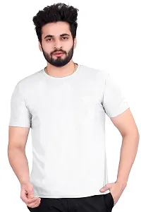 SkiTch Men's Solid Regular Fit T-Shirt | Men's Half Sleeves Cotton Round Neck T-Shirt t Shirt for Men Mens Tshirt Gym t Shirts for Men Sports t Shirts for Men-thumb1