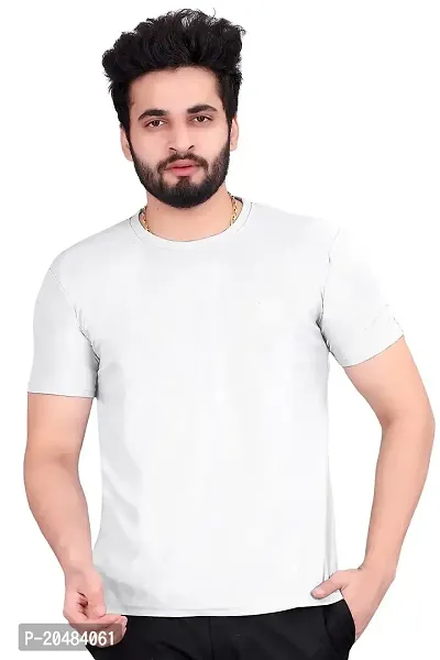 SkiTch Men's Solid Regular Fit T-Shirt | Men's Half Sleeves Cotton Round Neck T-Shirt t Shirt for Men Mens Tshirt Gym t Shirts for Men Sports t Shirts for Men-thumb2