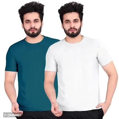 SkiTch Men's Solid Regular Fit T-Shirt | Men's Half Sleeves Cotton Round Neck T-Shirt t Shirt for Men Mens Tshirt Gym t Shirts for Men Sports t Shirts for Men-thumb0