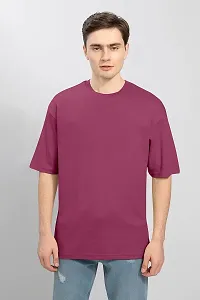 SkiTch Oversized Regular T-Shirt for Man Baggy Fit Comfortable Pure Blend Solid Tshirt Casual Half Sleeves Round Neck Plain Color Tshirts in Sizes (S,M,L,XL,XXL,3XL)-thumb3