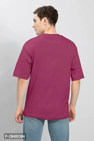 SkiTch Oversized Regular T-Shirt for Man Baggy Fit Comfortable Pure Blend Solid Tshirt Casual Half Sleeves Round Neck Plain Color Tshirts in Sizes (S,M,L,XL,XXL,3XL)-thumb3