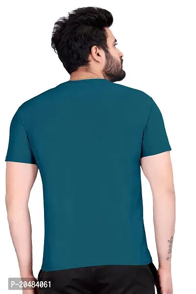 SkiTch Men's Solid Regular Fit T-Shirt | Men's Half Sleeves Cotton Round Neck T-Shirt t Shirt for Men Mens Tshirt Gym t Shirts for Men Sports t Shirts for Men-thumb4