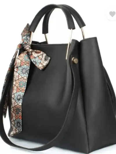 Elegant Women PU Leather Solid Handbags