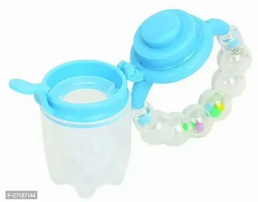 Swito Mart Baby Ring Style Food Feeder Nibbler Pacifier Silicone Supplies Nipple Soother BLUE GREEN-thumb2