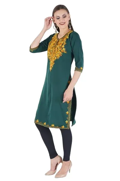 Women Stylish Dark Chikankari Kurta