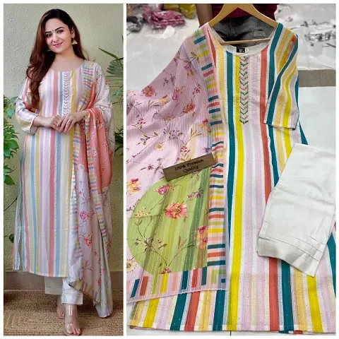 Pakistani Suit Muslin Sequin Embroidery And Lace Shifli Chikankari Kurta With And Dupatta Set