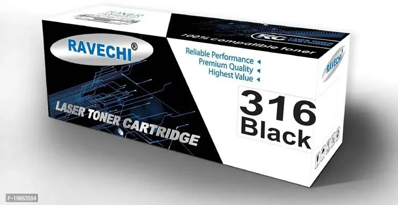 Ravechi Ravechi 316 Black Toner Cartridge Complete For use in Canon LBP5050,LBP5050N Black Ink Toner