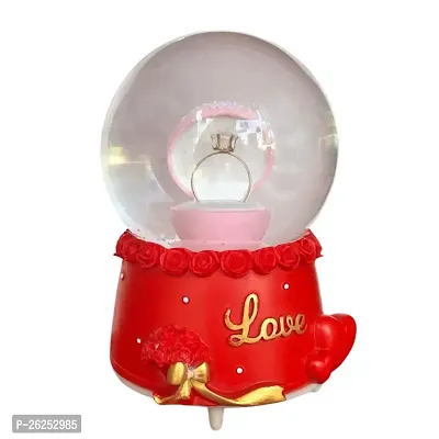 I Love You Romantic Couple Snowglobe Showpiece Figurine Valentine's Gift for Girlfriend, Boyfriend, Husband/Wife, Girls  Boys