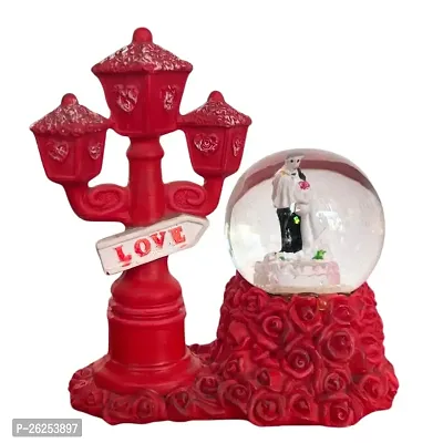 Love Kart Valentine Romantic Love Couple Statue Couple Idol / Statue Gift Item For Home Decor Girlfriend Boyfriend Lover Anniversary Gift Birthday Gift loveone With Light Effect