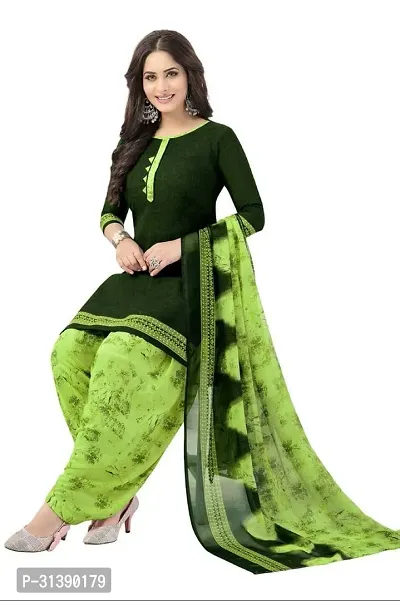 Stylish Synthetic Dress Material with Dupatta-thumb0