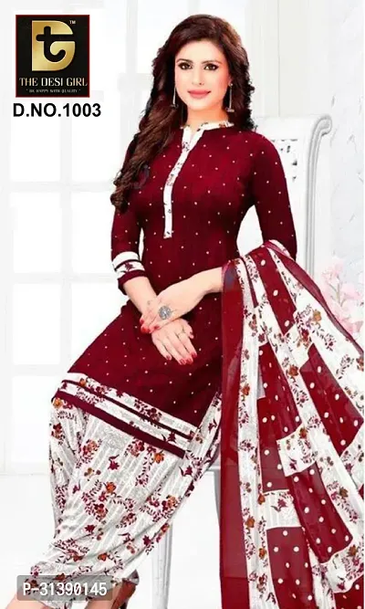 Stylish Synthetic Dress Material with Dupatta-thumb0