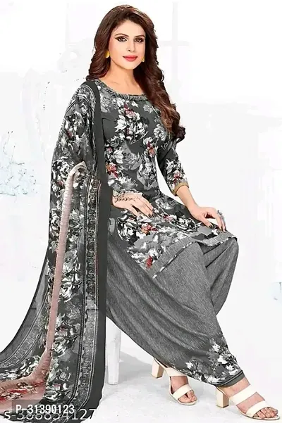 Stylish Synthetic Dress Material with Dupatta