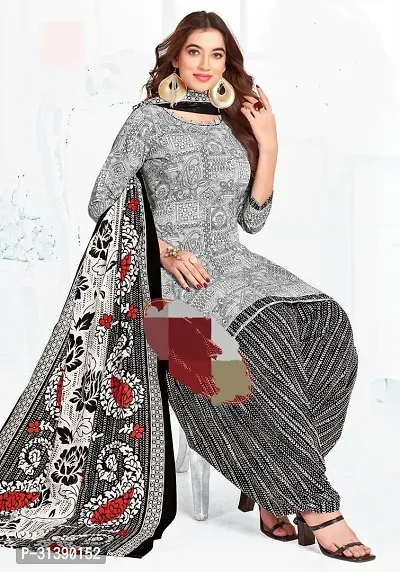 Stylish Synthetic Dress Material with Dupatta-thumb0