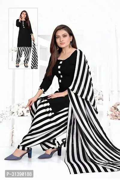 Stylish Synthetic Dress Material with Dupatta