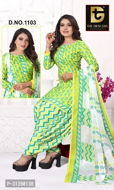 Stylish Synthetic Dress Material with Dupatta-thumb0