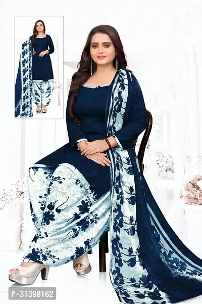 Stylish Synthetic Dress Material with Dupatta-thumb0