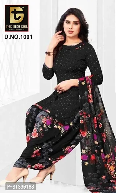 Stylish Synthetic Dress Material with Dupatta-thumb0