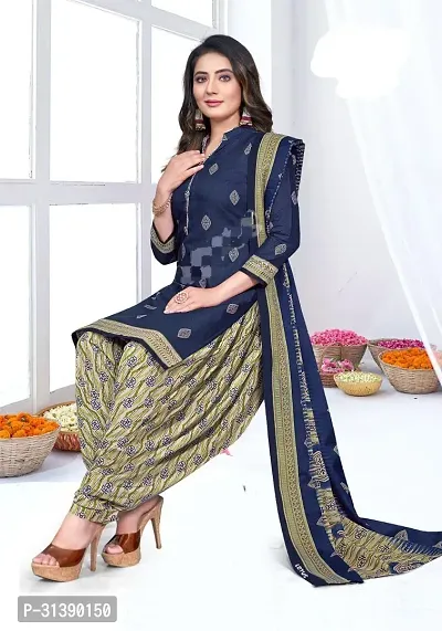 Stylish Synthetic Dress Material with Dupatta-thumb0