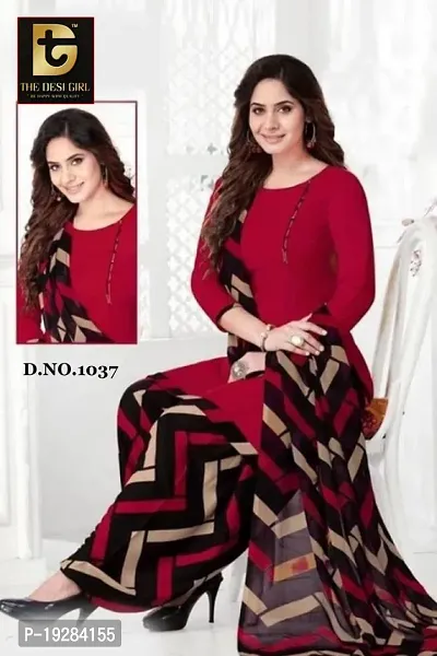 Stylish Fancy Designer Synthetic Unstitched Dress Material Top With Bottom Wear And Dupatta Set For Women