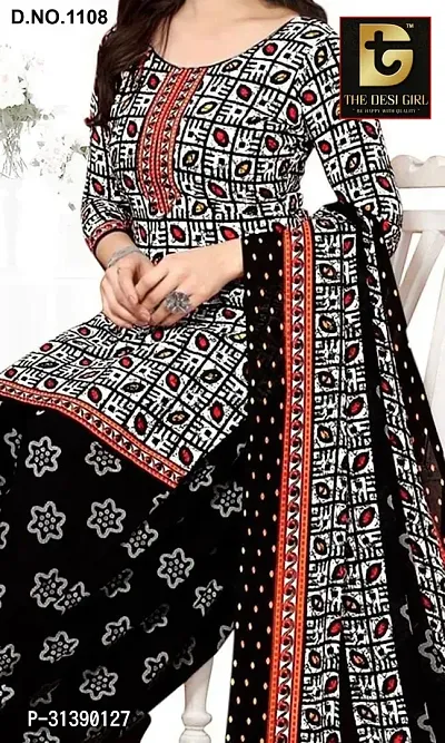 Stylish Synthetic Dress Material with Dupatta