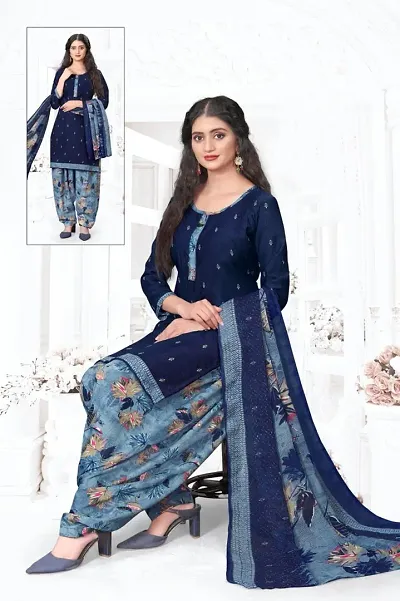 Stylish Crepe Printed Unstitched Suits