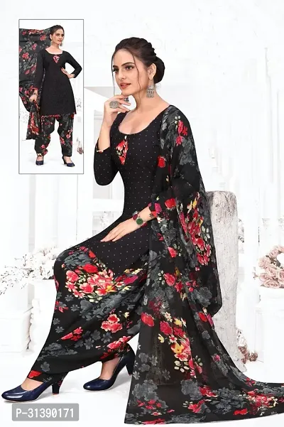 Stylish Synthetic Dress Material with Dupatta