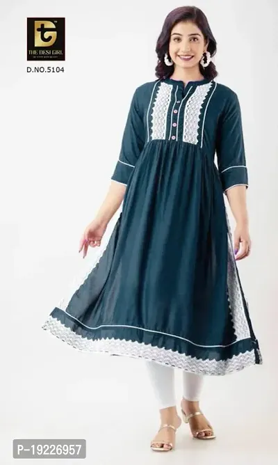 Fancy Rayon Cotton Kurti for Women