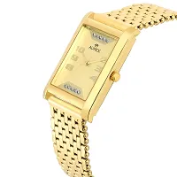 AUREX Analogue Men's Watch(Gold Dial Gold Colored Strap)-AX-GSQ1255-GLG-thumb1