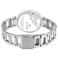 Aurex Analogue Pink Dial Round Shaped Stainless Steel Bracelet Women's Watch (Ax-Lr551-Pkc)-thumb3