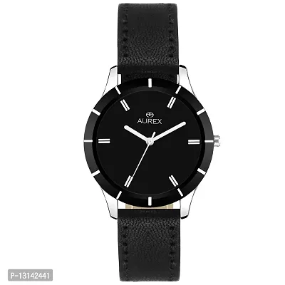 AUREX Analog Black Dial Women's Watch (AX-LR101-BKBK)-thumb0