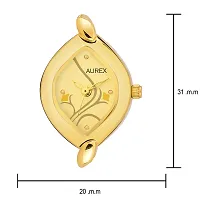 AUREX Analogue Women's & Girl's Watch (Gold Dial Gold Colored Strap)-thumb2