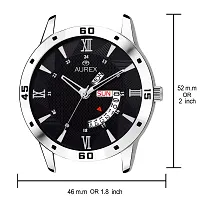 Aurex Analog Black Dial Day and Date Functioning Men's and Boy's Watch (AX-GR120-BKC)-thumb1