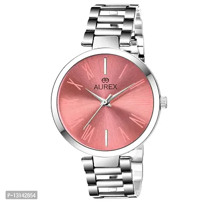 AUREX Awesome Analog Pink Dial Women's and Girl's Watch (AX-LR112-PKC)