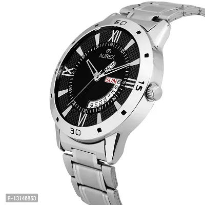 Aurex Analog Black Dial DayAnd Date Functioning Men's and Boy's Watch (AX-GR119-BKC)-thumb3