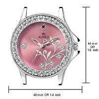 AUREX Analogue Women's Watch (Pink Dial Silver Colored Strap)-thumb1