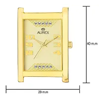 AUREX Analogue Men's Watch(Gold Dial Gold Colored Strap)-AX-GSQ1255-GLG-thumb2