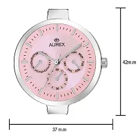 Aurex Analogue Pink Dial Round Shaped Stainless Steel Bracelet Women's Watch (Ax-Lr551-Pkc)-thumb2