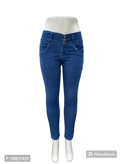 Stylish Silky Jeans For Women-thumb0