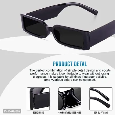 Classy Rectangle Sunglasses for Unisex-thumb3
