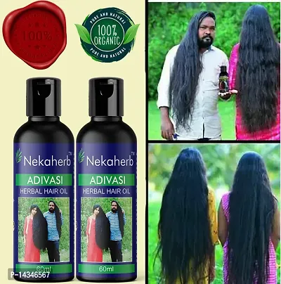 Adivasi Herbal Hair Oil Best Premium Hair Growth Oil Hair Oil (60 ml), aadivashi herbal oil , adivashi herbal oil 60mlnbsp; pack 2-thumb0