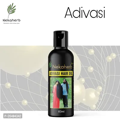 Adivasi For Women And Men For Shiny Hair Long - Dandruff Control - Hair Loss Control - Long Hair - Hair Regrowth Hair Oil 60ML (Pack Of 1)-thumb0