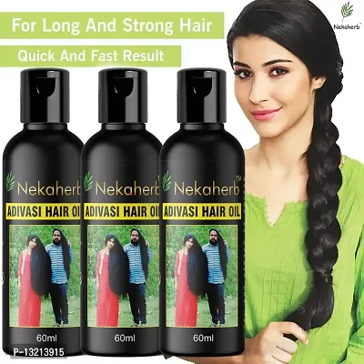 Adivasi Herbal Hair Oil Best Premium Hair Growth Oil Hair Oil (60 ml) Pack of 3