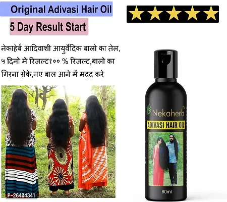 Herbal Adivasi Ayurvedic Hair Oil 60ML-thumb3