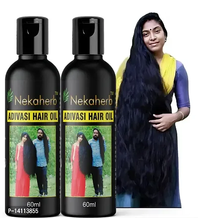 Adivasi Herbal Hair Oil Best Premium Hair Growth Oil Hair Oil (60 ml) aadivasi harbal oil, aadivashi herbal oil , adivashi herbal oil 60ml
