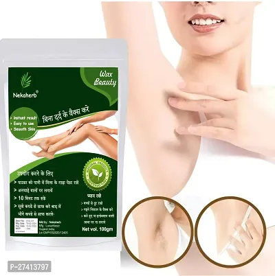 waxing powder for hair removal | wax powder | Instant Hair Remover | All Types Skin | Hand | Leg | Face | Underarms | Bikini (Private Part) Area | Men | Women | No Side Effects | Painless | Pure | Herbal | Organic | Natural-thumb0