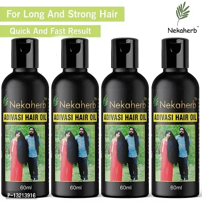 Adivasi Herbal Hair Oil Best Premium Hair Growth Oil Hair Oil (60 ml) Pack of 4