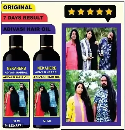 Adivasi Hair Nutrient Solution Hebal Oil Hair Oil for Women and Men for Shiny Hair Long -Hair Loss Control - Long Hair - Hair Regrowth Hair Oil ( 100 % Ayurvedic) Pack of 2