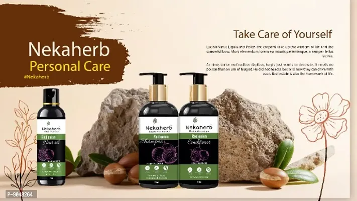 Nekaherb This is Shampoo condditionar and Hair Oil Combo Kit...Its helps for Hair regrowth and make smooth and strong Hair  (3 Items in the set)